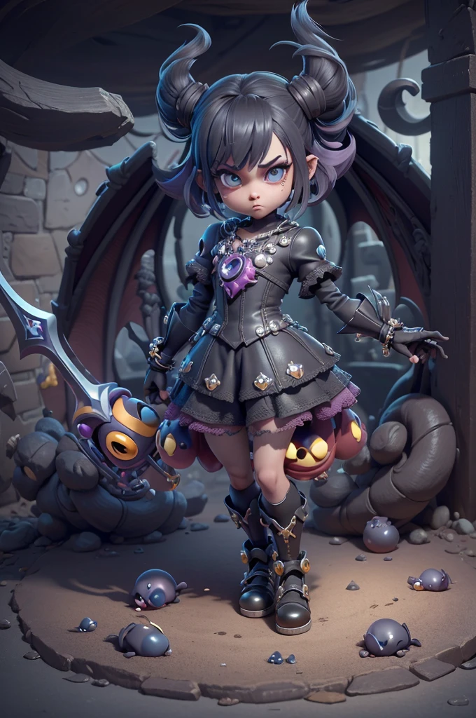 monstros estilos kingdom hearts, baseados em animais,3d style, shadown monster, demons, darkness monster, rayman legends, mickey mouse character style, girl and body, kingdom hearts, malhas leves e quentinhas, cores frias e alegres, portando espada magica, dark mouse em pé