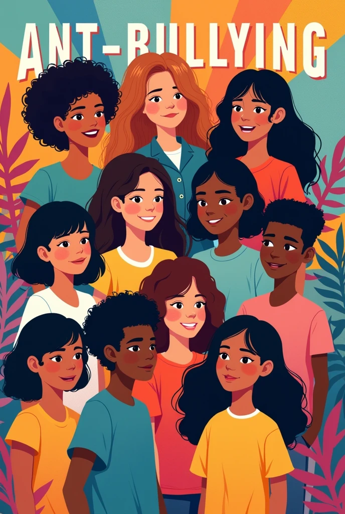 Create a mini poster about anti-bullying.