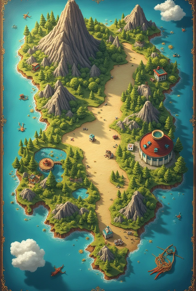 Create a map of a new country drawing
