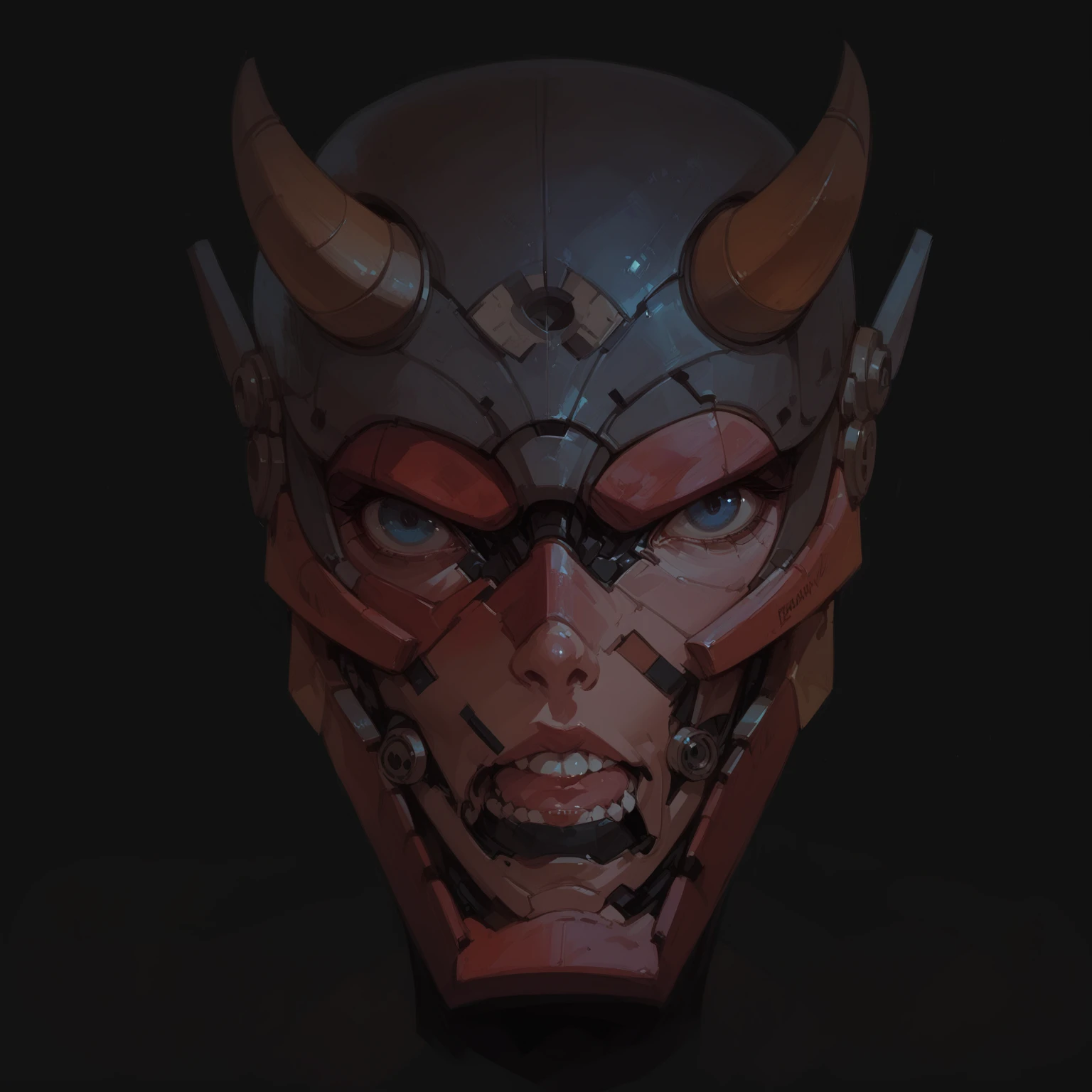 Mechanical Hannya Mask,woman
