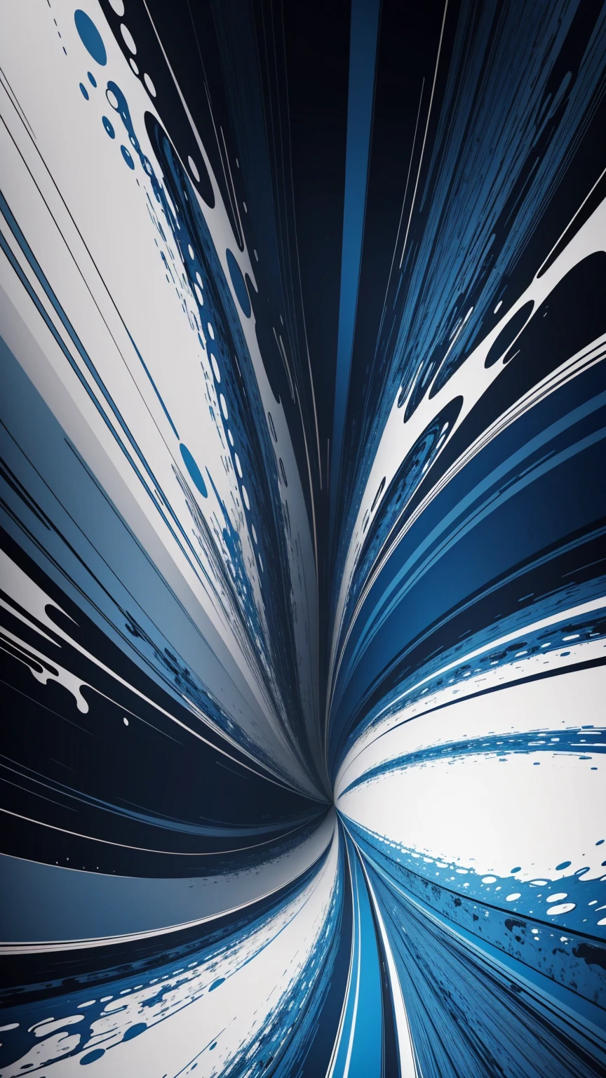 (masterpiece, Highest quality, Very detailed, 8k wallpaper), Abstract color splashes, Blue and white, Vibrant, sharp