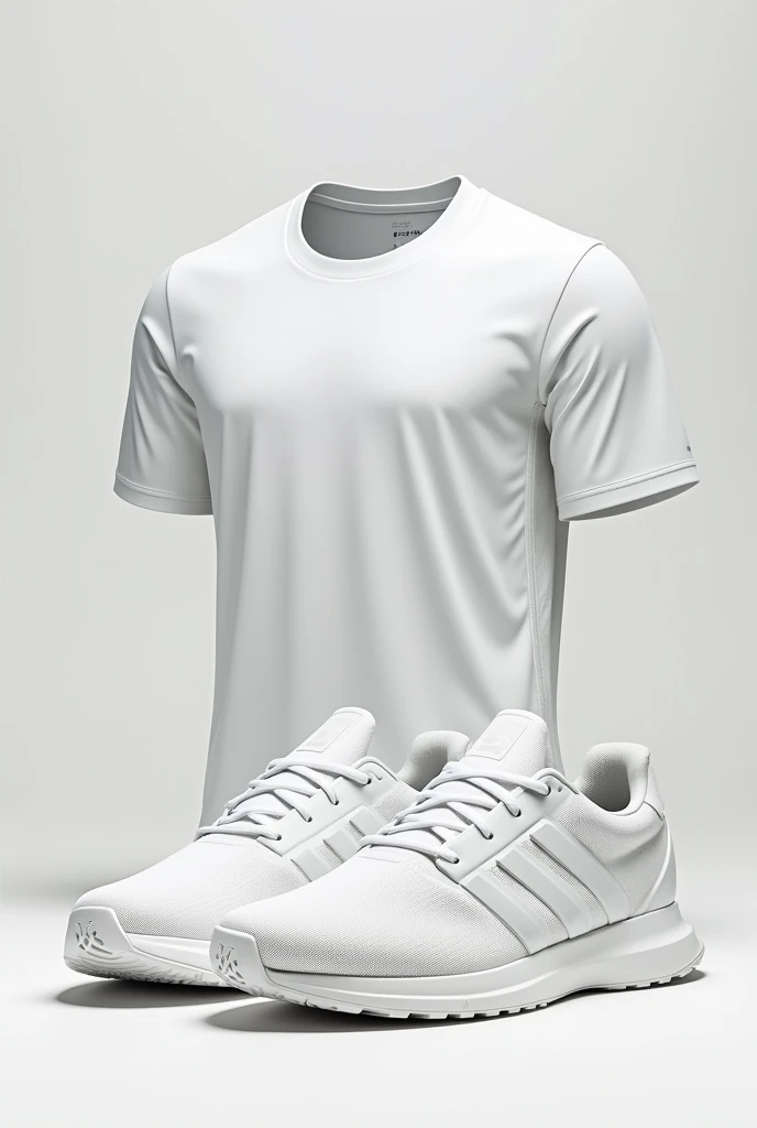 Adidas Reponse Runner Tennis Shoes - White, along with a sports shirt.