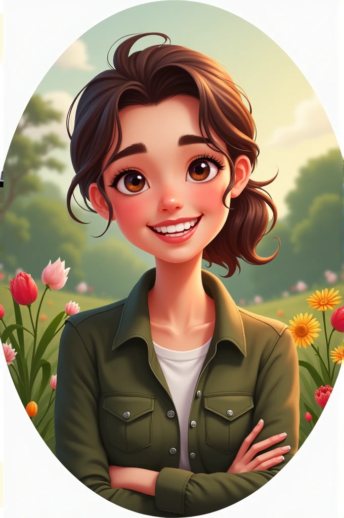 Create a profile picture for a Discord server, for a part of the opsucht community.net, where people belong to a free farm.