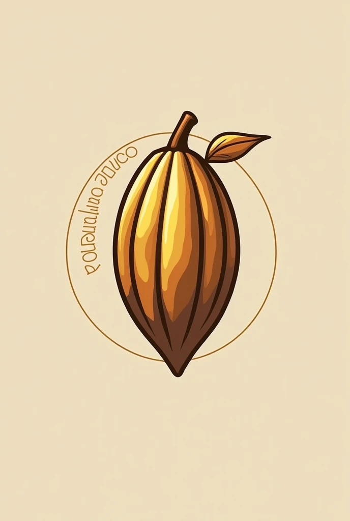 Create a logo for an artisanal chocolate shop called Los Granos de Oro 