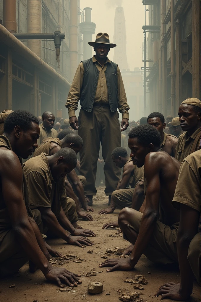 An image that refers to work analogous to slavery in 1888