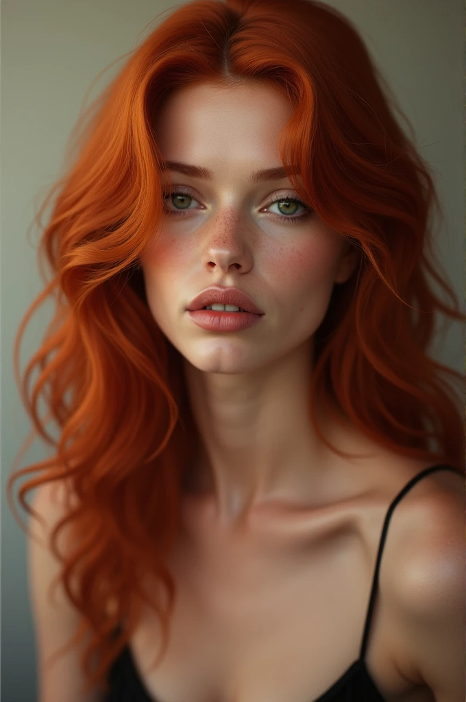 Realistic sexy redheaded woman