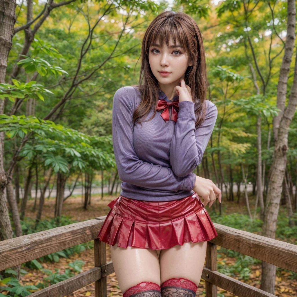 european beautiful girl、(Super beautiful)、(beauitful face:1.5)、(A detailed face)、( Little Red Riding Hood sitting on a chair in a forest hut)、(Wearing a red hood:1.2)、(with spreading legs:1.2)、(Show me my bare pussy from under my skirt:1.1)、(mini skirt)、(perky beasts)、(Dressing)、(wolf next to her:1.3)、(At SFW:1.5)