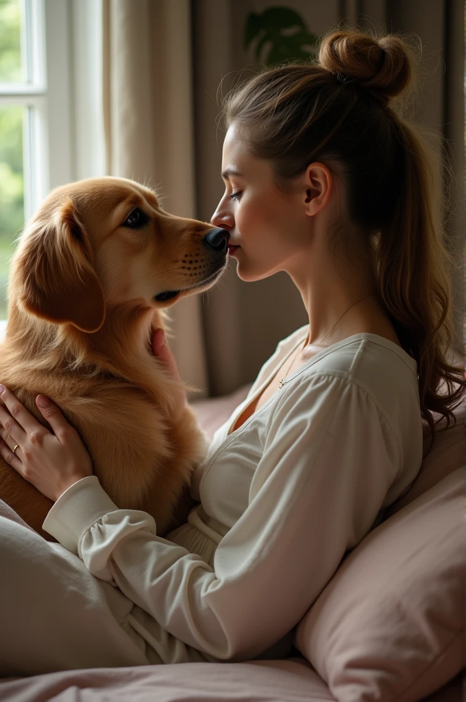A woman sex with his dog