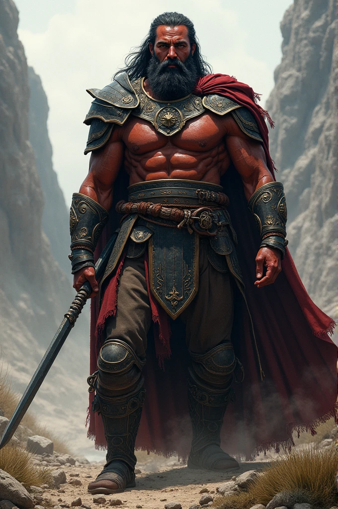 Dunadan Warrior
30 years old
1,90 height
80kg
Black shoulder-length hair and trimmed black beard, grey eyes and reddish skin.