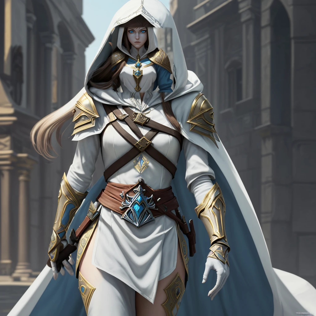 (full body of a medieval woman with a Hajib covering her mouth, She wears noble clothes and has brown eyes ), (innocent features)(cicatriz), ((good detailed eyes)) rosto ultra detaild, rpg concept art, art by greg rutkowski, art by ruan jia, arte de Ilya kuvshinov, ambiente darker, darker, character sheet, ultra detaild, ultra quality