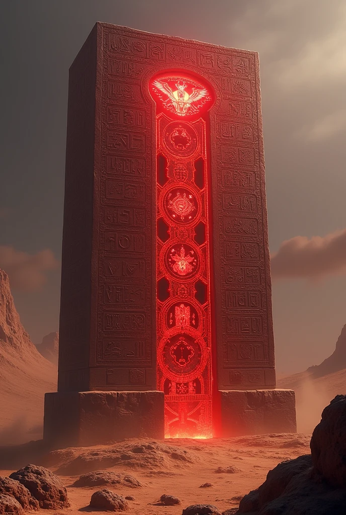 Servidor Vermelho (Egito):
"Ancient red artifact Egypt"
"Crimson stone with arcane inscriptions"
"Egyptian mystical device"
"Red magical relic"
"Stone with glowing hieroglyphs"
"Dimensional energy conduit"
"Archaic red server with mystical runes"
"so bid rock metal machine"