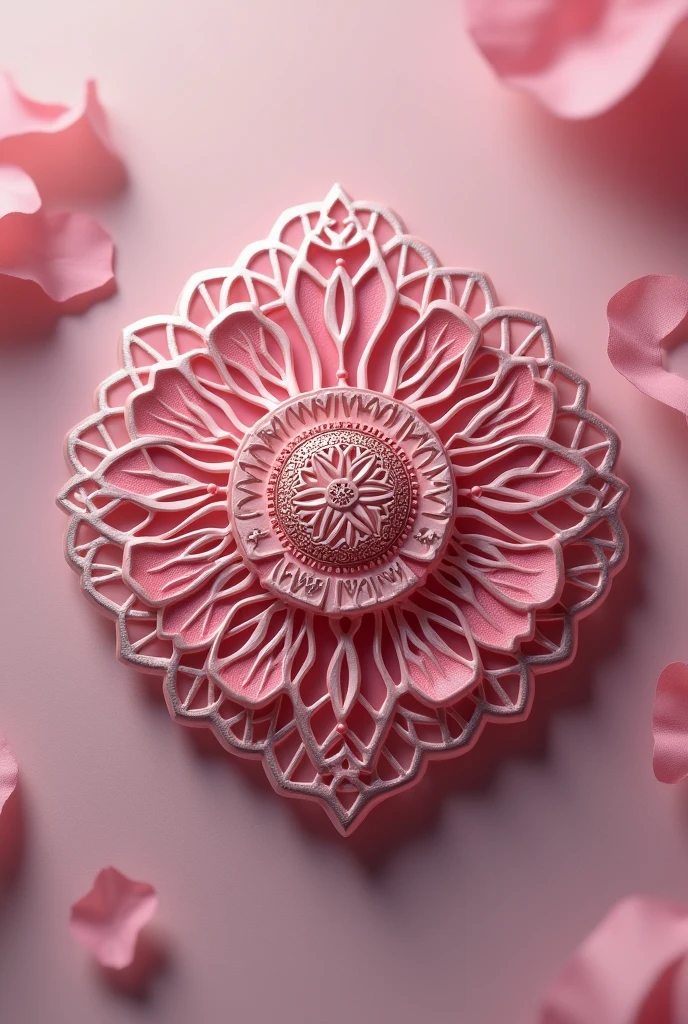 brooch ,INDEPENDENCE , Malaysia, pink , Name *It is"