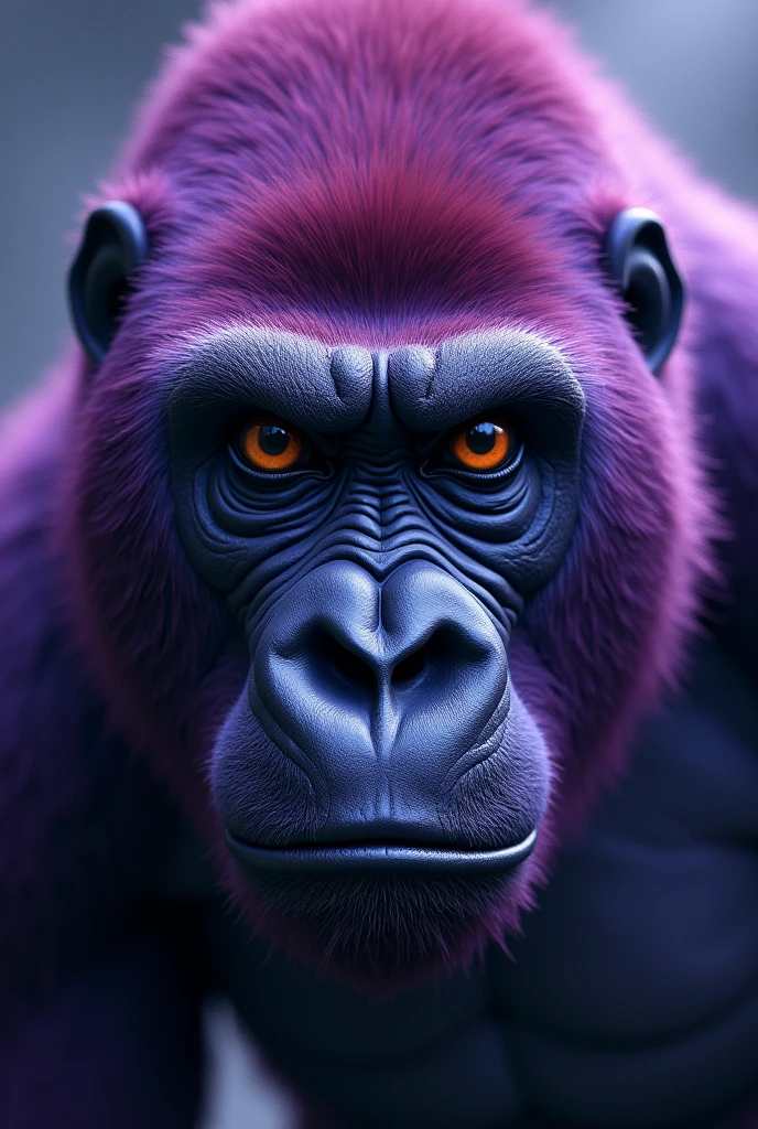 Purple Gorilla Face