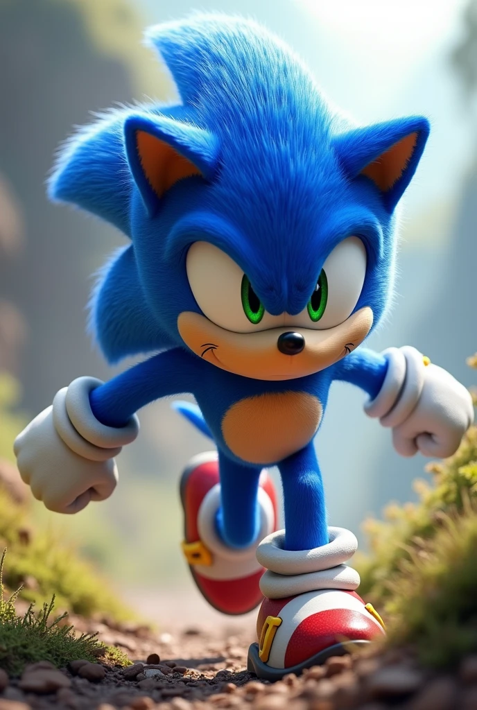 Realistic sonic photo for tiktok 