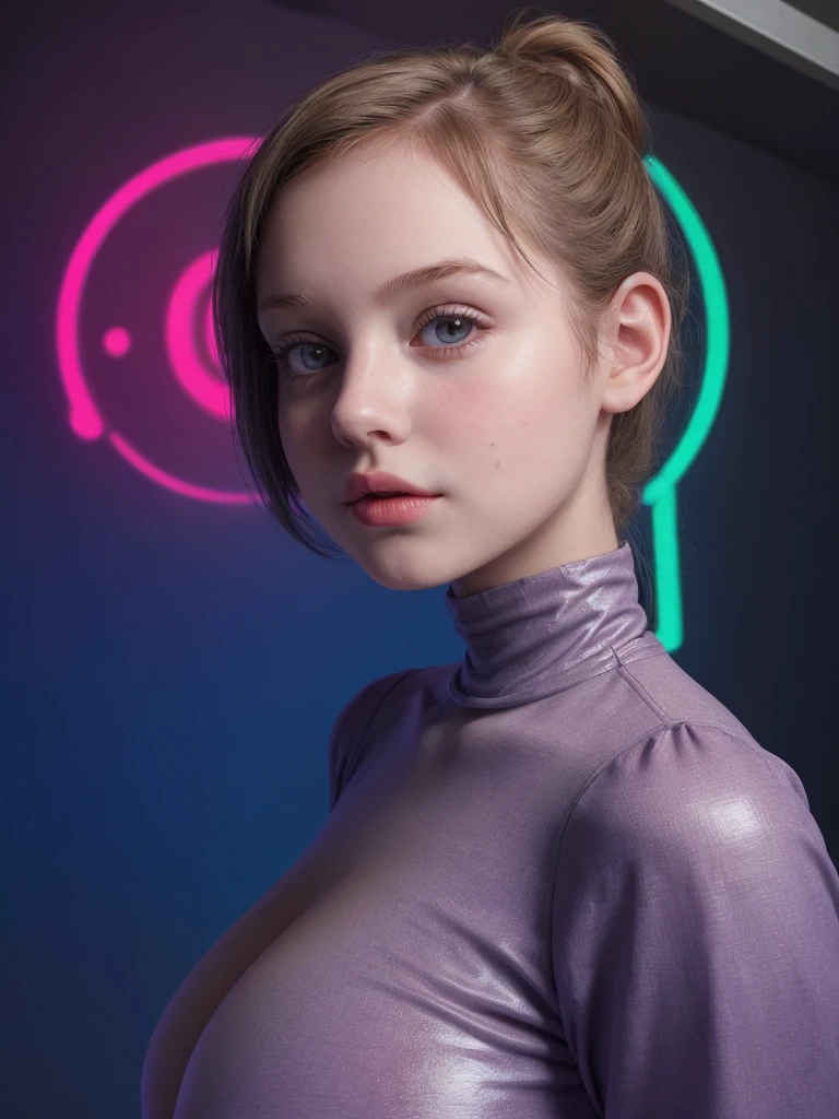 young girl with big round breasts