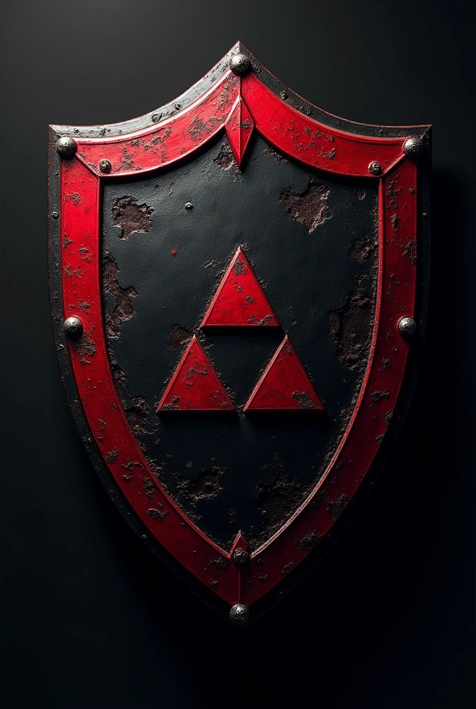 Shield design red and black with criminolgy and delta
