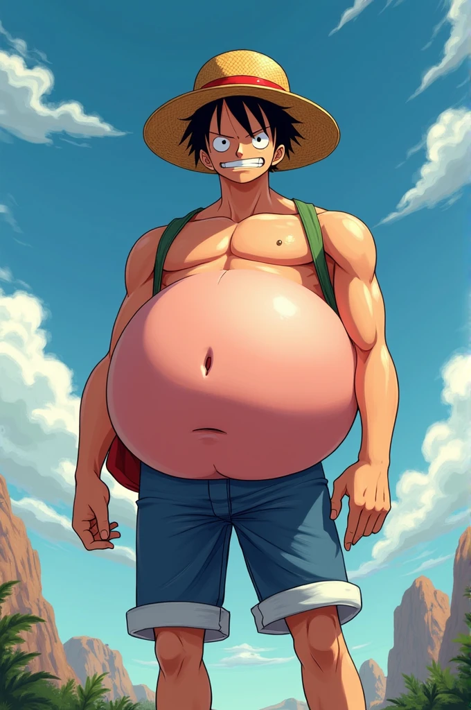 Luffy with a big penis
