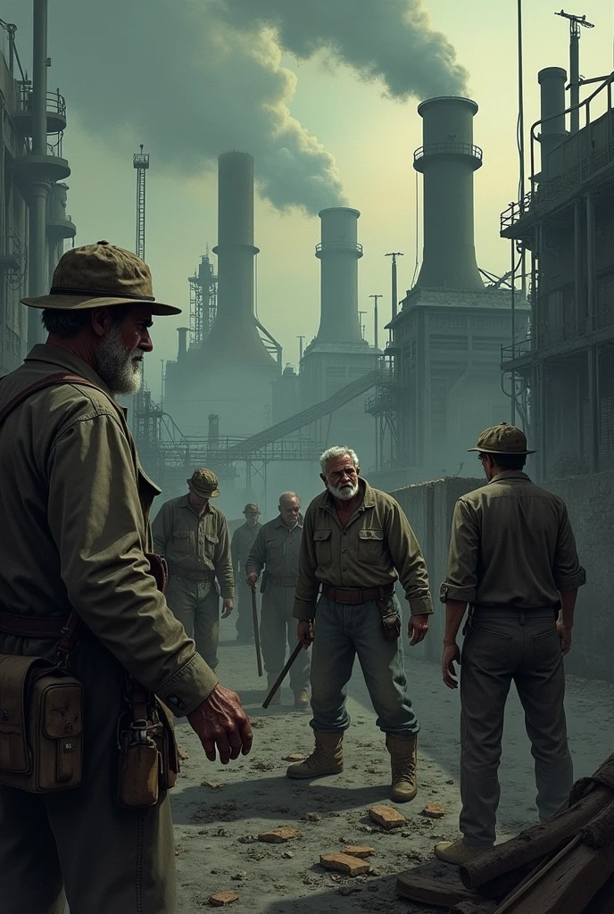 Capitalist industries exploiting the workers