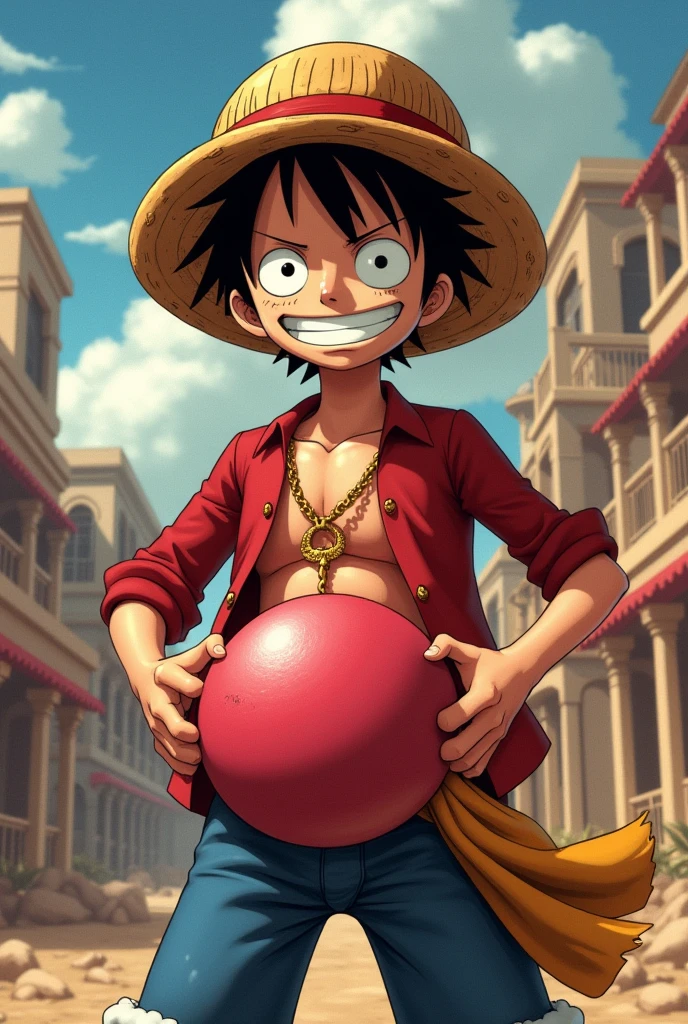 Luffy with a big penis