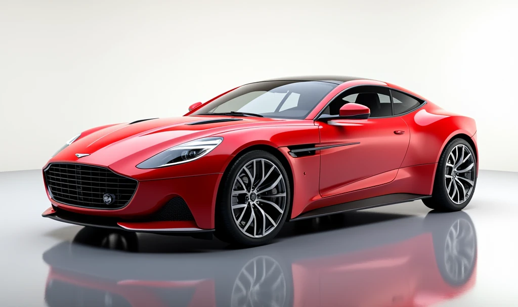 (photorealism:1.2), red car