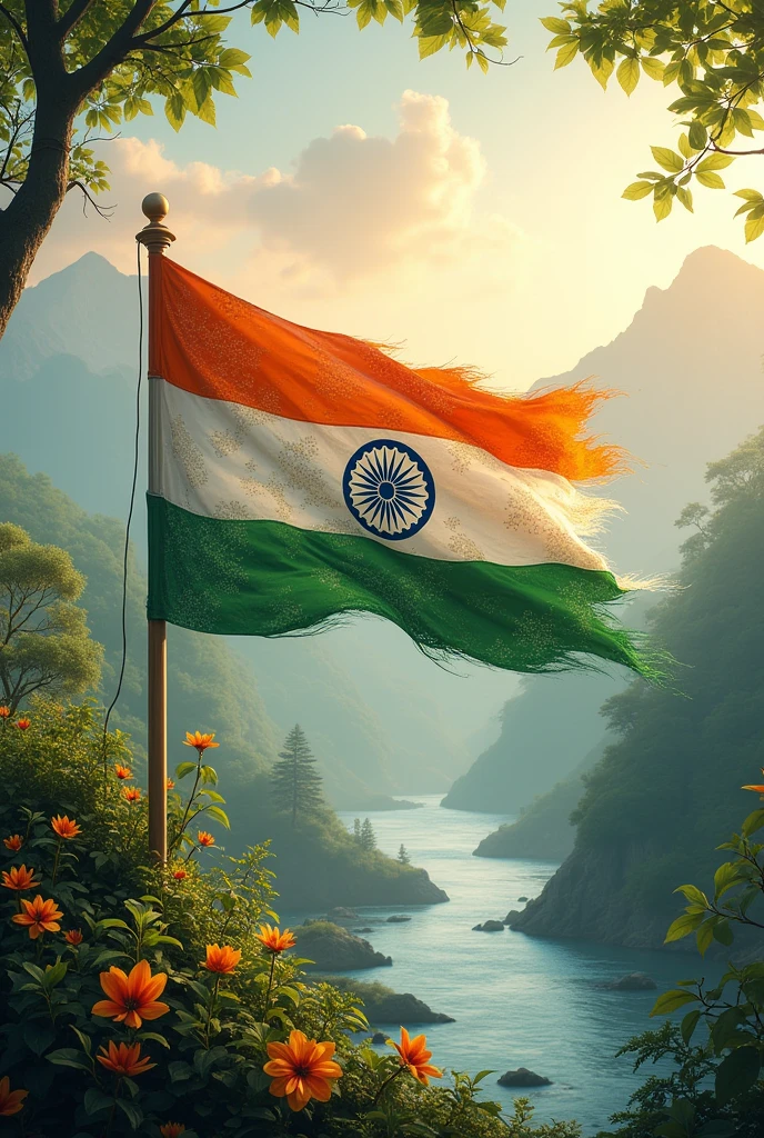 The Nature Indian flag