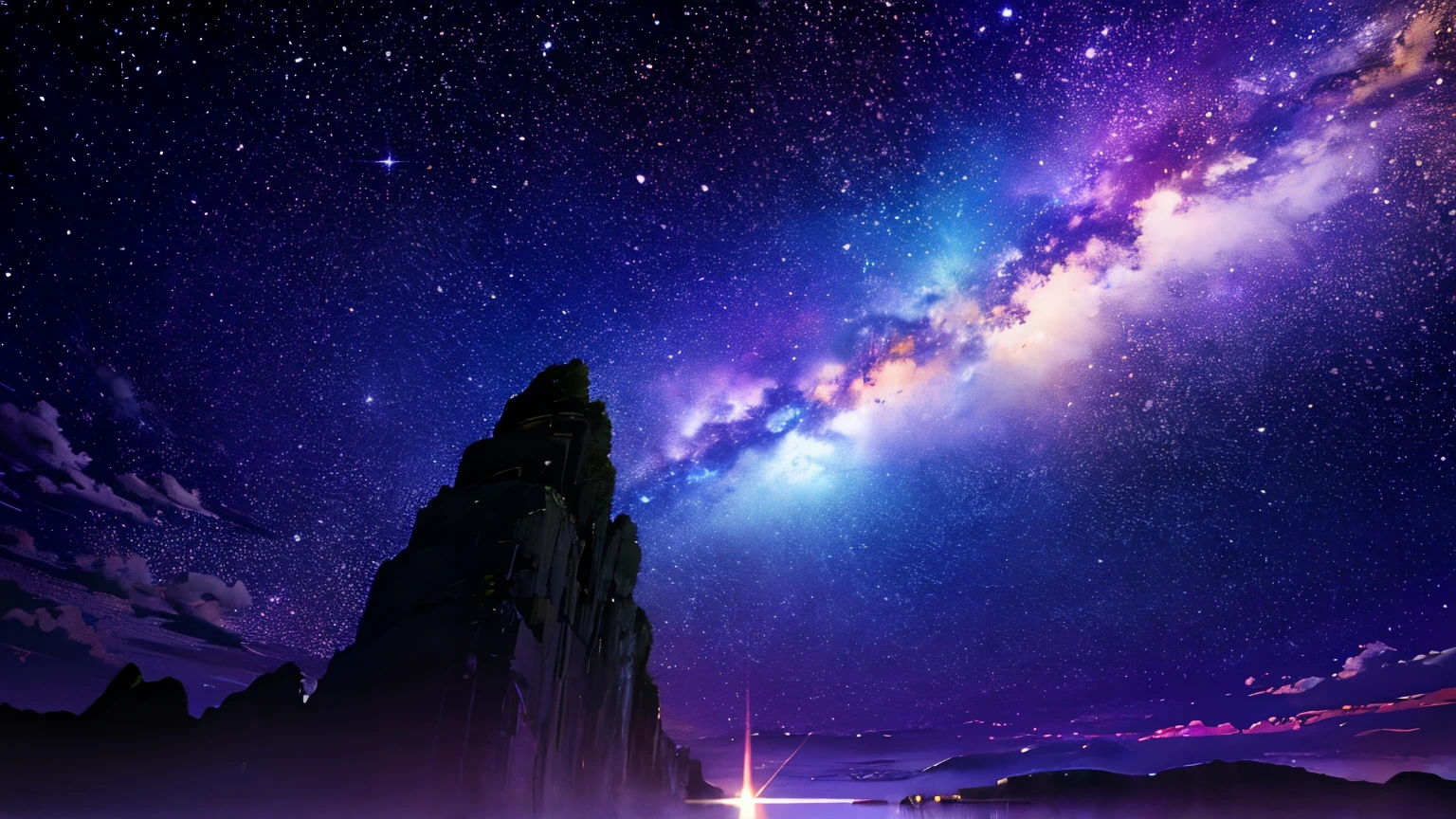 null, star (null), scenery, night、universe、Milky Way、Stunningly beautiful、Sparkling