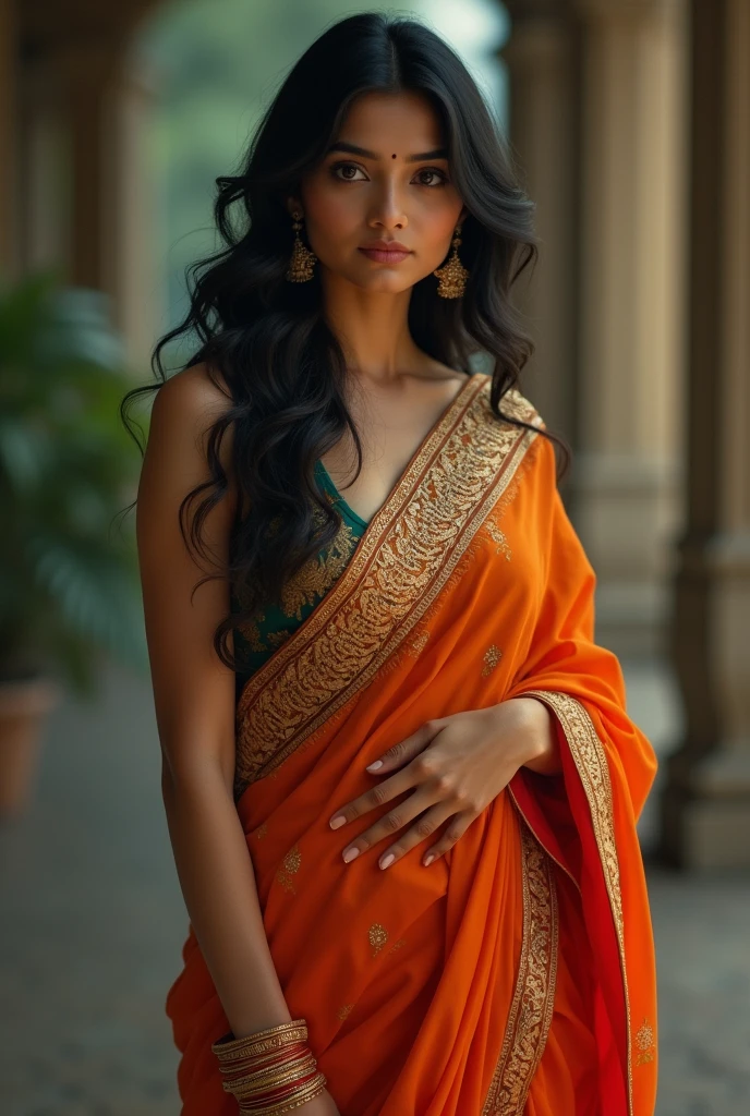 south indian actress, saree, navel