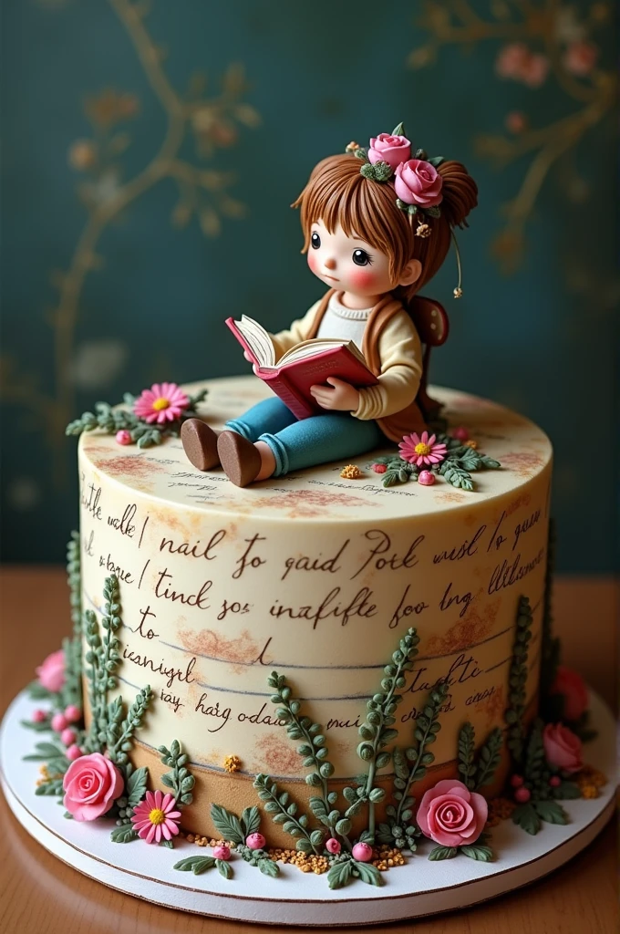 Book cake written on that story listener