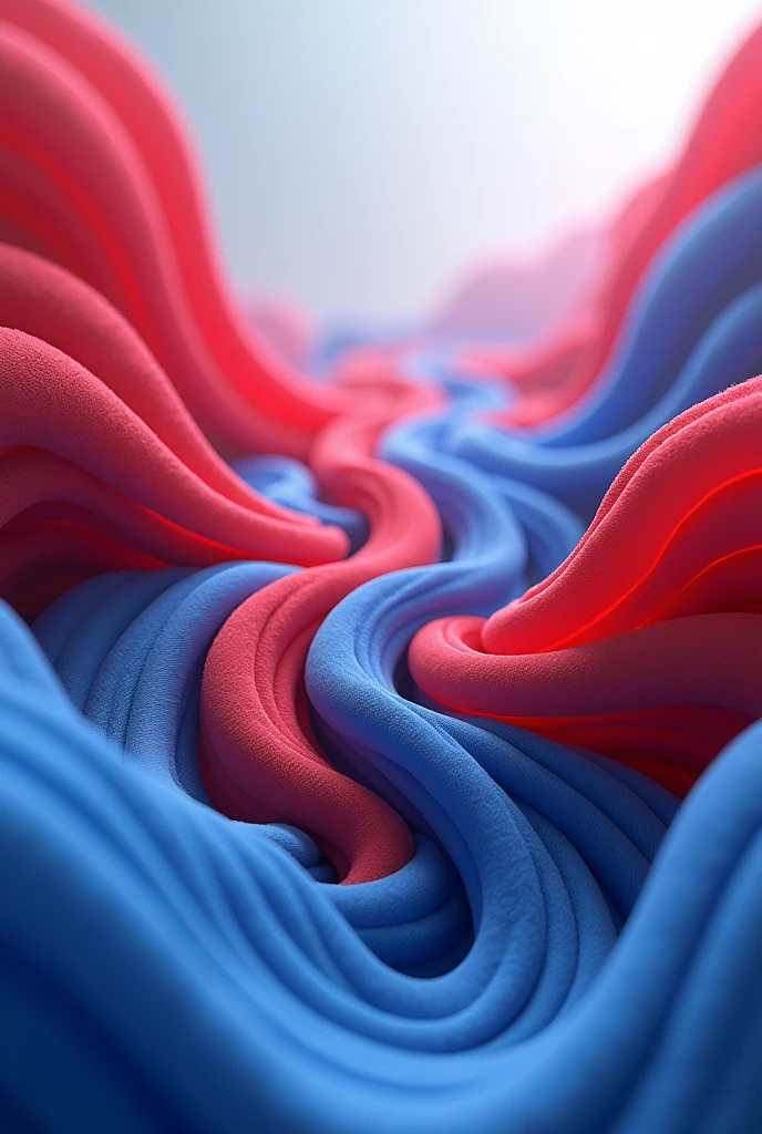 Red and blue are separated.,squiggle