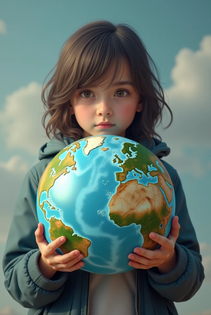 The student holds the world.
