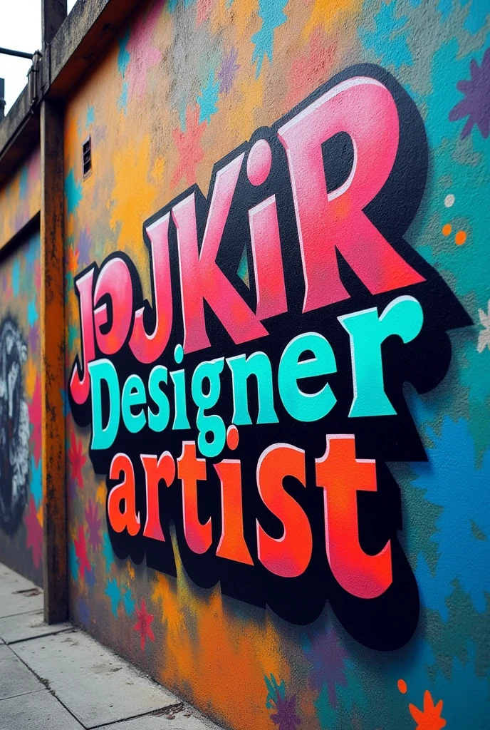 Jakir+Tuha designer artist written in big letters on the wall.
