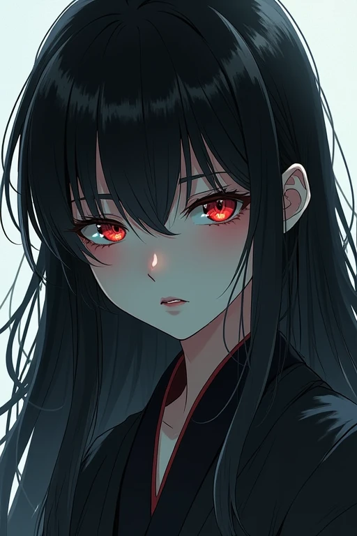 black and white samurai anime portraits hd, in the style of gothic surrealism, charming character illustrations, charming anime characters, womancore, eerily realistic, 32k uhd, sailor moon manga style