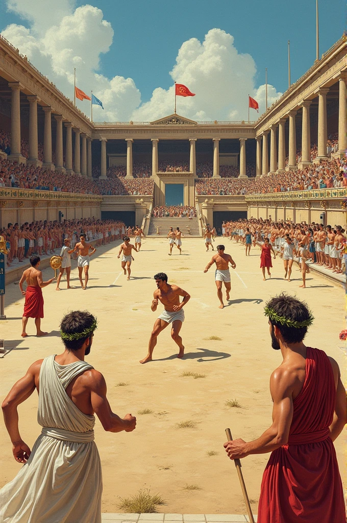create an animated or a cartoon "spolarium painting" by juan luna