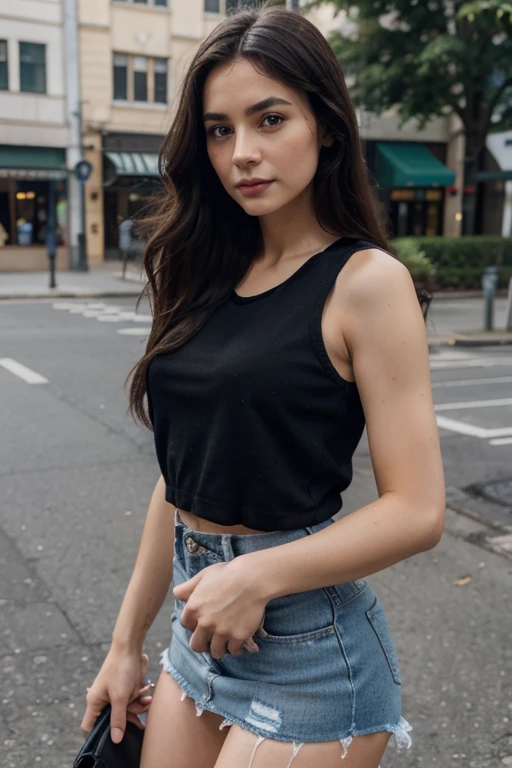 1girl, Solo, One woman of about 25 years old, black long hair - SeaArt AI