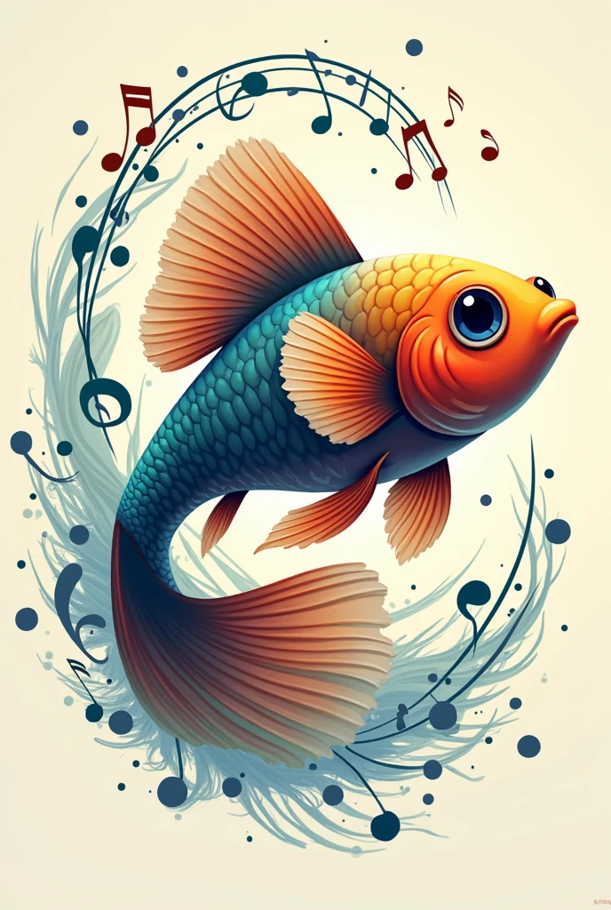  Guppy fish dumbo music logo 