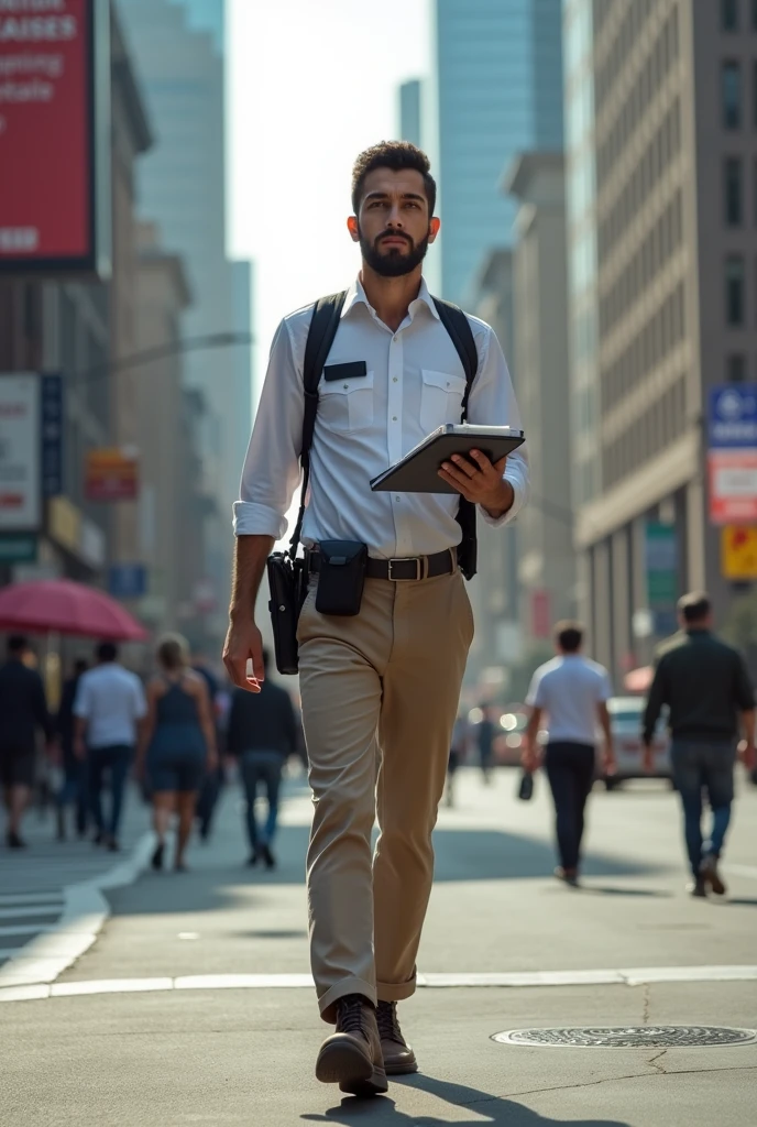 an criminology interns doing a patrol on the street