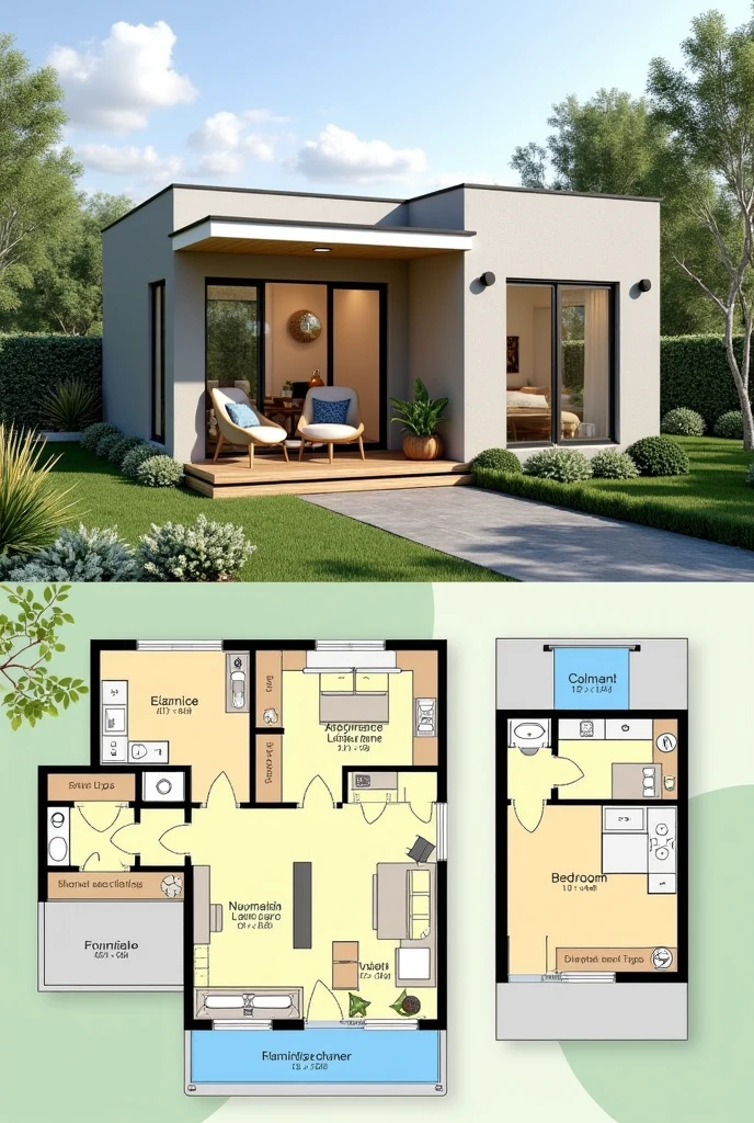 I want to design a simple house of 2 bhk