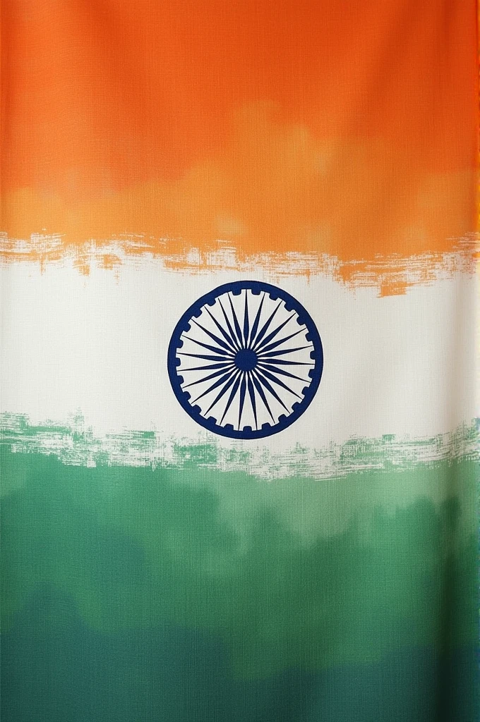 Pure cotton khadi indian flag with rode
