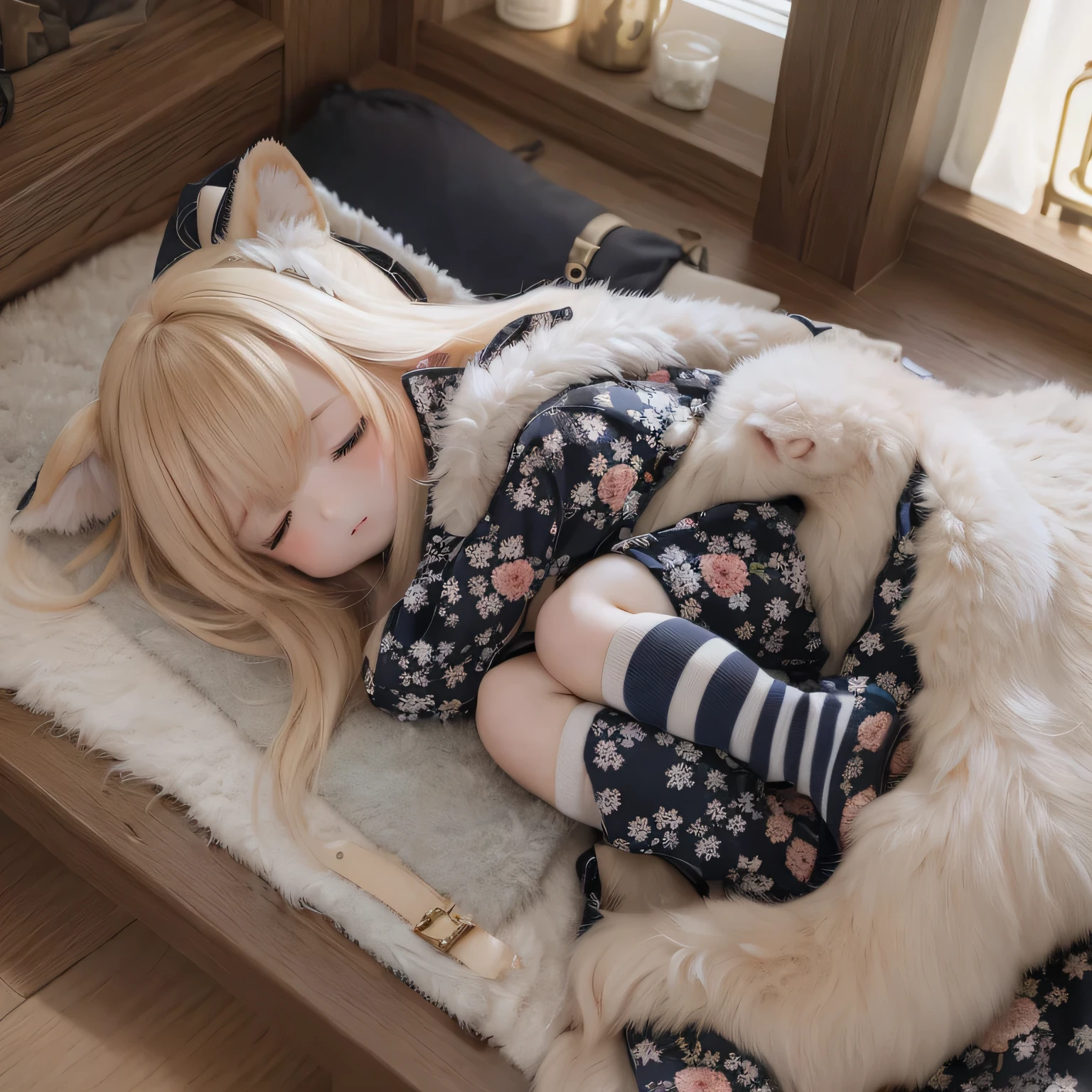 Shiba Inu girls、Sleeping in bed