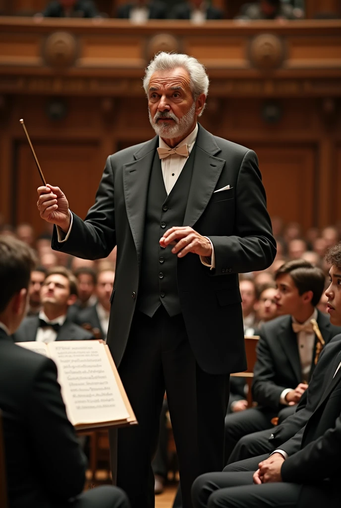 Maestro advising students 