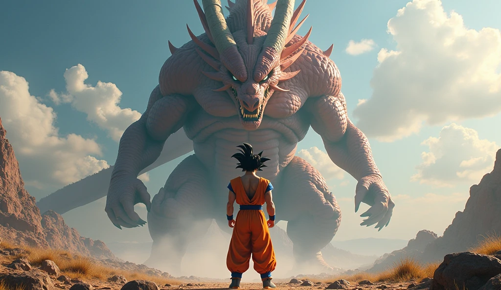 Goku who possesses the Dragon Balls and Shenron