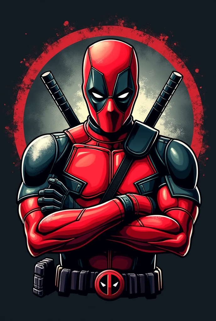 A clothing logo related to Deadpool