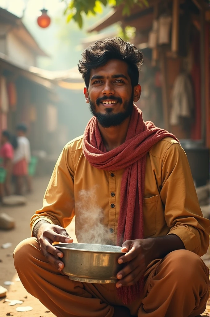 Once upon a time, in a small village, there lived a boy named Raju. Raju had big dreams of doing something great one day, but circumstances forced him to work at a tea stall. Raju helped the local chaiwala (tea seller), spending his days making and serving tea to the customers.
Despite his situation, Raju constantly dreamed of breaking free from the small tea stall and achieving something bigger in life. But for now, he was responsible for supporting his family. Every morning, Raju would wake up early, prepare the tea kettle, and head to the village market to sell tea.
Raju’s world revolved around the people who passed by his tea stall. He served everyone with a smile and carefully listened to their conversations. Some people praised him for his delicious tea, while others simply saw him as an ordinary chaiwala.
But Raju had a big heart and a keen mind. He was always trying to learn something new. When the stall wasn’t busy, he would think about different ideas. He thought, “If I put this much effort into something bigger, maybe one day I can achieve success.”
One day, a grand fair came to the village. Many important people from the city came to the fair. Raju saw this as a great opportunity. He decorated his tea stall beautifully and prepared a special tea using ginger, cardamom, basil, and other herbs. He named it "Raju's Special Chai."
As the crowd grew in the fair, people began gathering at Raju’s tea stall. Everyone praised his tea. Soon, a famous businessman from the city came by and tried Raju’s special chai. The businessman loved the tea so much that he asked Raju, “Would you like to sell your tea recipe on a bigger scale?”
Raju was overjoyed, but he humbly replied, “This is my livelihood. If you help me, I would definitely try to do something bigger.”
The businessman offered Raju the chance to open his own tea shop in the city. Raju worked hard, and over time, his tea shop became famous throughout the city. People became obsessed with his tea, and "R