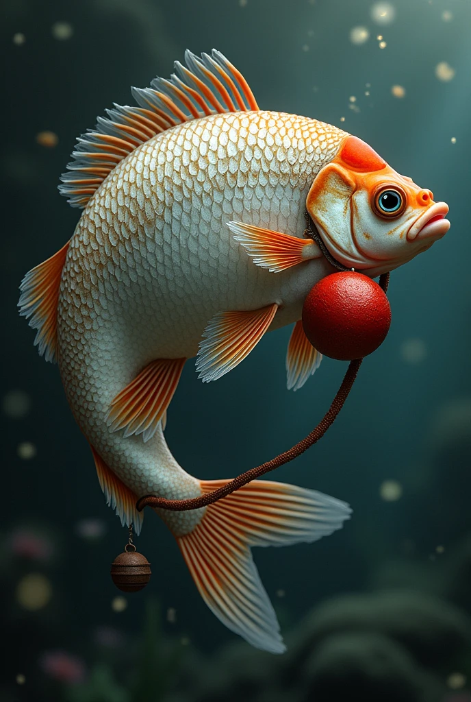 A fish with a detailed ballsack