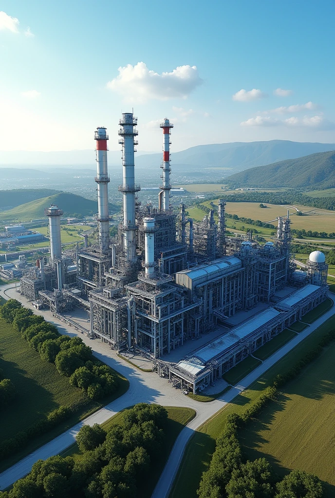 Company image photo for a chemical plant for the production of styrene by catalytic dehydrogenation of ethylbenzene