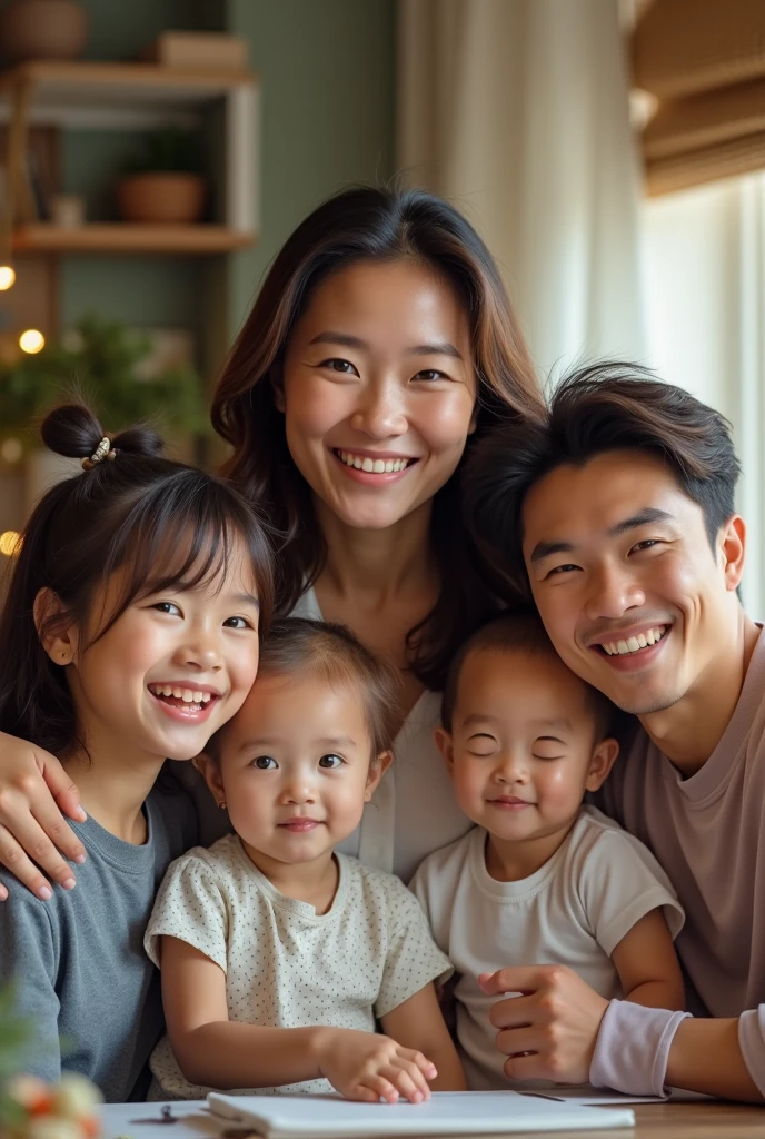 Create a cover for a Whatzapp group, where the focus is on the secretary and family 
