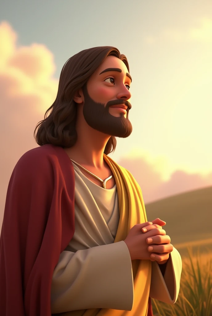 Jesus Christ Disney Pixar style, 3D