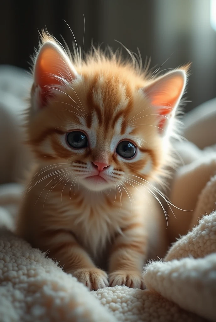 Sad cute kitten