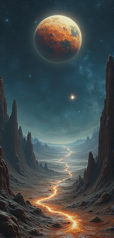 There&#39;There is a planet in the middle, Cosmic Tentacles, Lovecraftian inspiration, Lovecraftian宇宙恐惧, Lovecraftian hellscape, Cosmic Fantasy Horror, Lovecraftian氛围, Lovecraftian, a planet in space, nobody