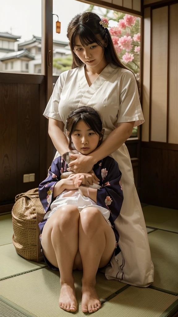 ((The most beautiful mother in Japan))、((Mother A is huge))((Japanese 13-year-old Johnny's oldman B hugs his mother A who is facing forward:1.5))、((Mother A faces forward.))((Mom A is wearing a sexy blue micro bikini))、((Mom A's breasts are too big and a little saggy:1.8))、((My handsome son B is wearing boomerang pants and his dick is rock hard))、((Mom A shows her breasts to the camera))、((Mother A has a motherly and gentle face))、((Johnny's son B buries his face in big boobs))
